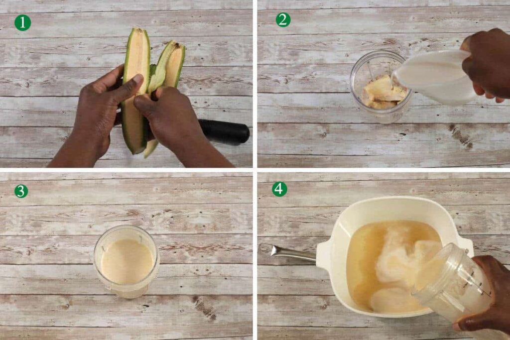 how to make plantain porridge