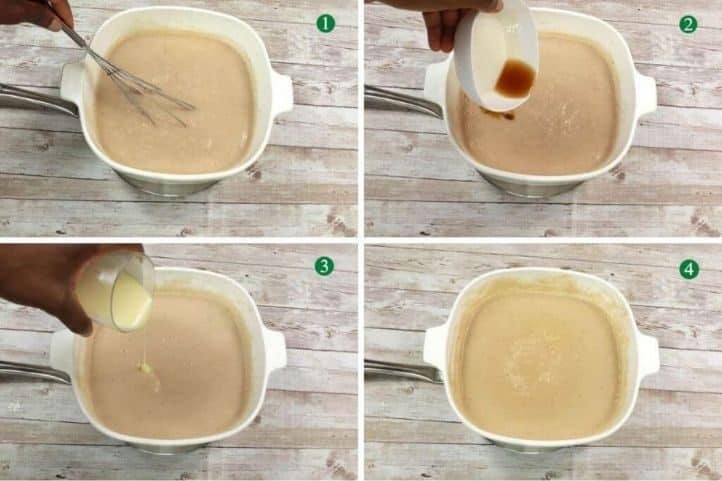 Making banana porridge step by step