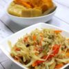 steamed cabbage and saltfish