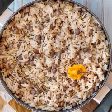Gungo peas and rice recipe
