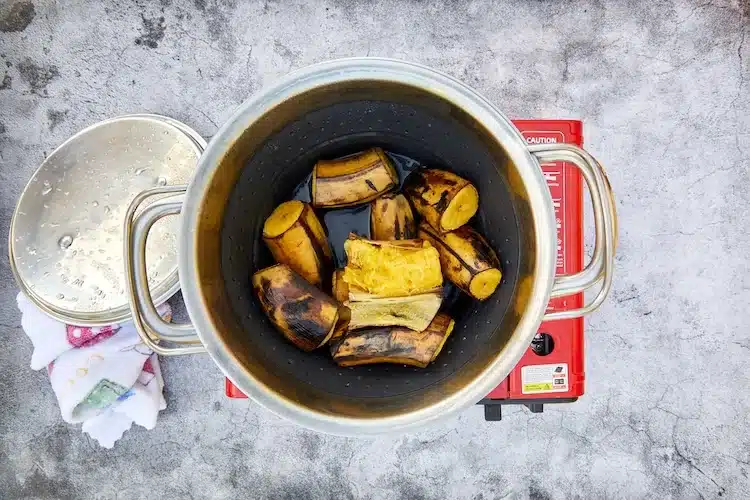 How long does it take to boil plantains?